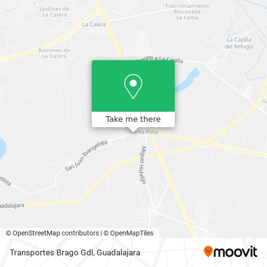 Transportes Brago Gdl map