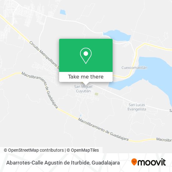 Mapa de Abarrotes-Calle Agustín de Iturbide