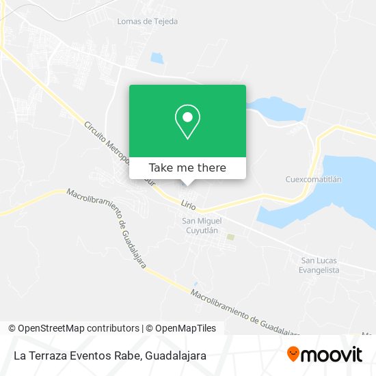Mapa de La Terraza Eventos Rabe