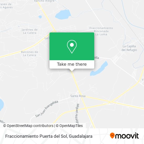 Mapa de Fraccionamiento Puerta del Sol