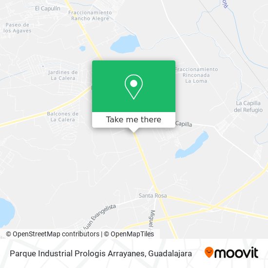 Parque Industrial Prologis Arrayanes map