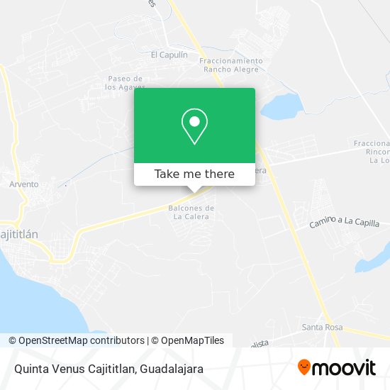 Mapa de Quinta Venus Cajititlan