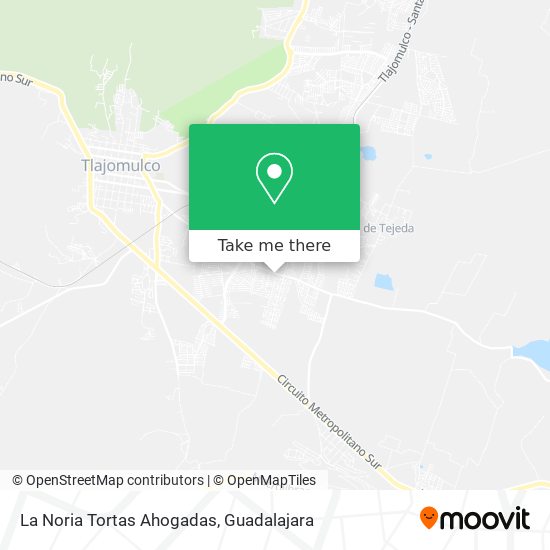 La Noria Tortas Ahogadas map