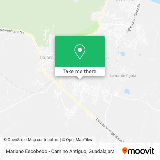 Mariano Escobedo - Camino Antiguo map