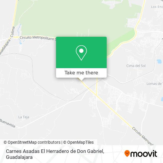 Carnes Asadas El Herradero de Don Gabriel map