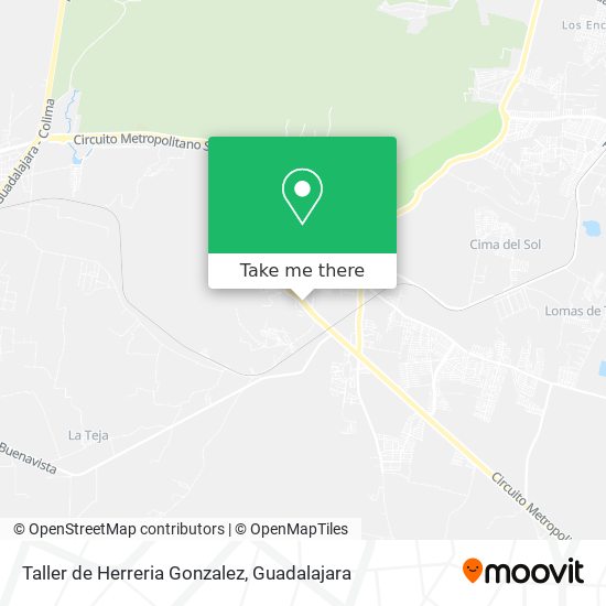 Mapa de Taller de Herreria Gonzalez