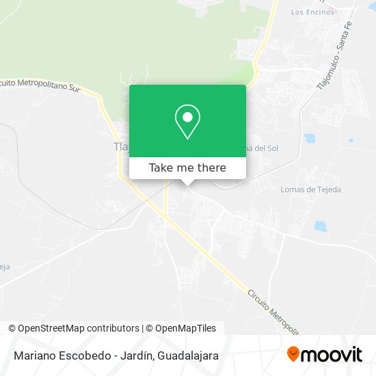 Mariano Escobedo - Jardín map