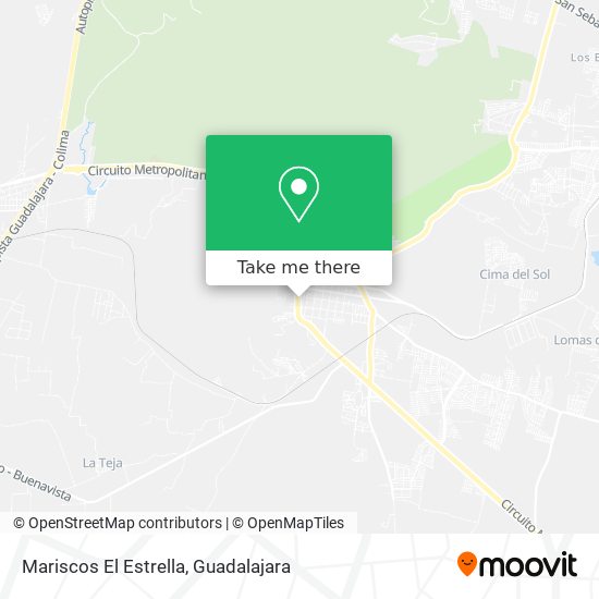 Mapa de Mariscos El Estrella