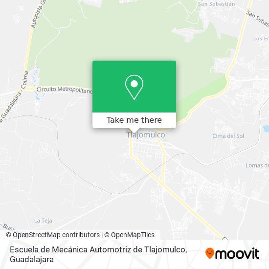 Escuela de Mecánica Automotriz de Tlajomulco map