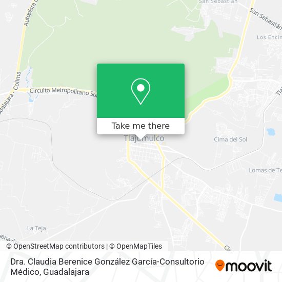 Dra. Claudia Berenice González García-Consultorio Médico map