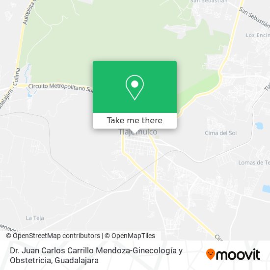 Mapa de Dr. Juan Carlos Carrillo Mendoza-Ginecología y Obstetricia