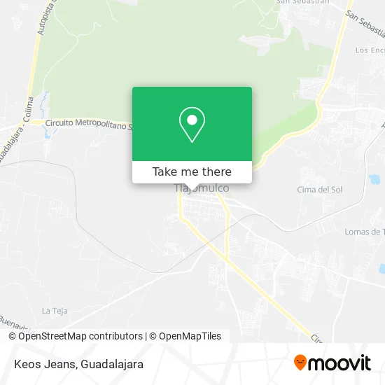 Keos Jeans map
