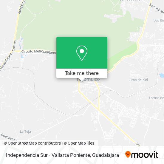 Mapa de Independencia Sur - Vallarta Poniente