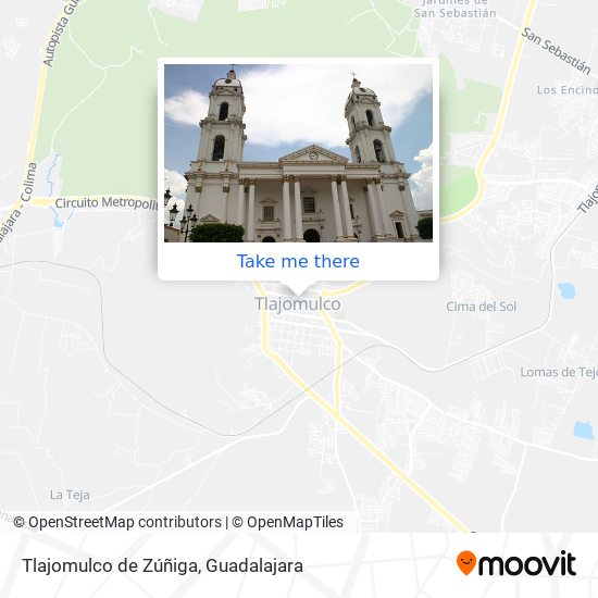Mapa de Tlajomulco de Zúñiga