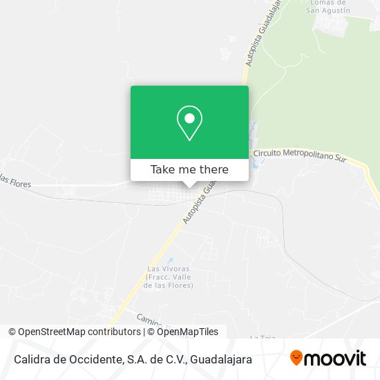 Calidra de Occidente, S.A. de C.V. map