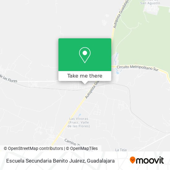 Mapa de Escuela Secundaria Benito Juárez