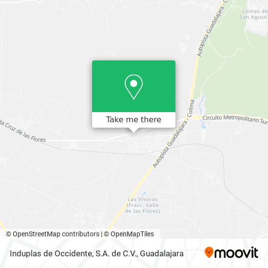 Induplas de Occidente, S.A. de C.V. map