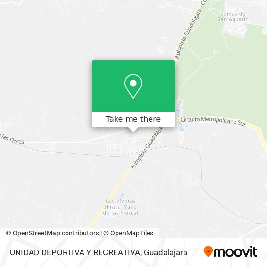 UNIDAD DEPORTIVA Y RECREATIVA map