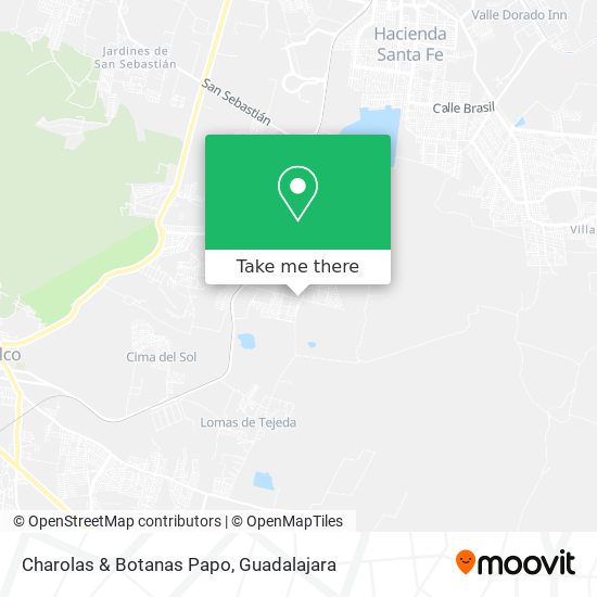 Mapa de Charolas & Botanas Papo