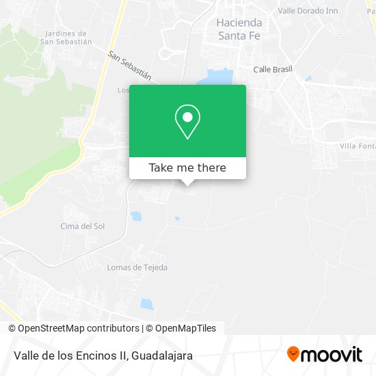 Mapa de Valle de los Encinos II