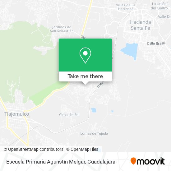 Escuela Primaria Agunstín Melgar map