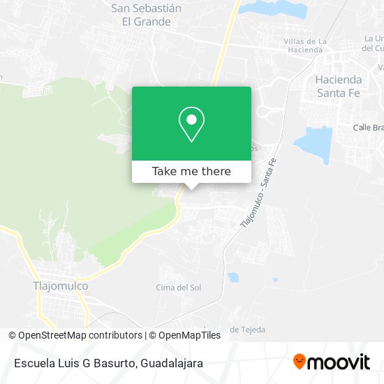 Mapa de Escuela Luis G Basurto