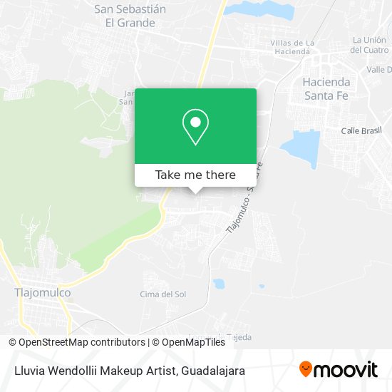 Lluvia Wendollii Makeup Artist map