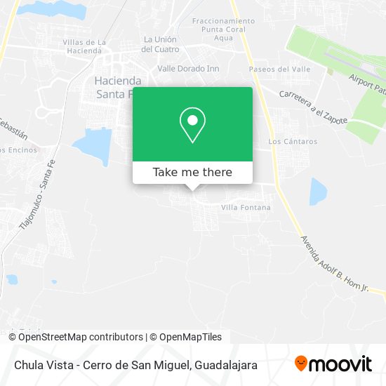 Chula Vista - Cerro de San Miguel map