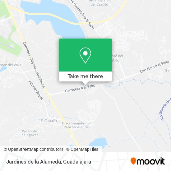 Mapa de Jardines de la Alameda