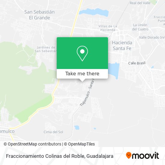 Fraccionamiento Colinas del Roble map