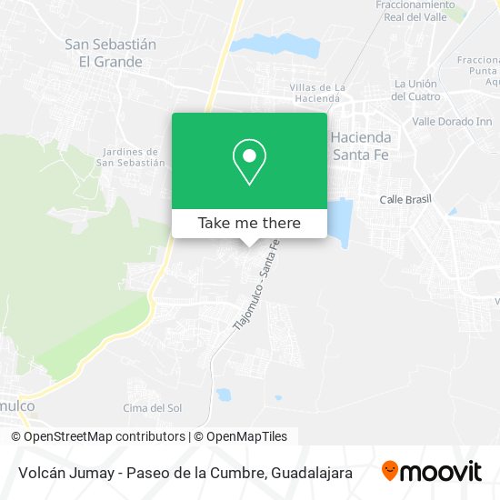 Mapa de Volcán Jumay - Paseo de la Cumbre