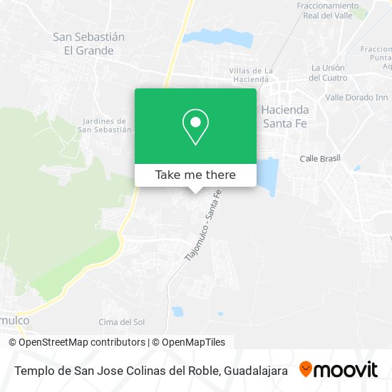 Mapa de Templo de San Jose Colinas del Roble