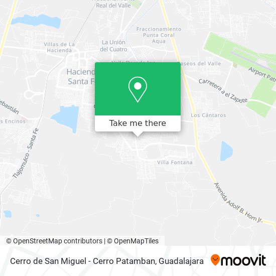 Mapa de Cerro de San Miguel - Cerro Patamban