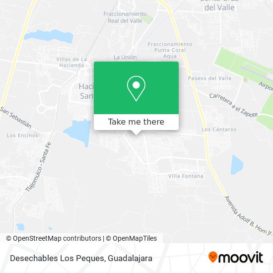 Desechables Los Peques map