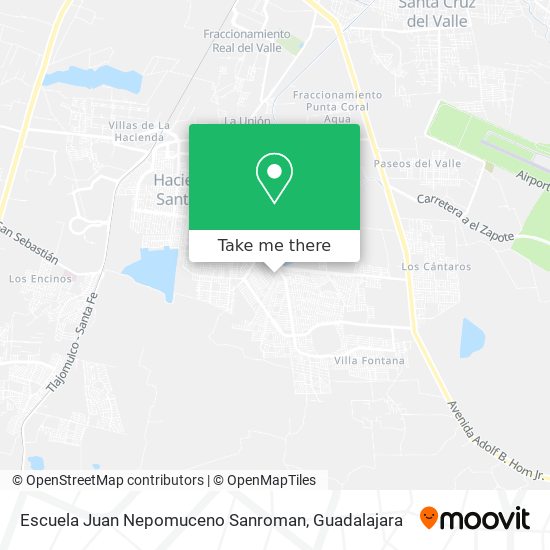 Escuela Juan Nepomuceno Sanroman map