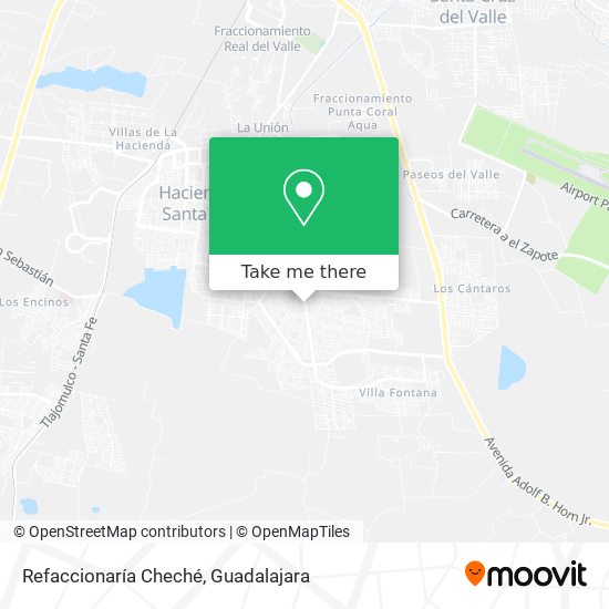 Refaccionaría Cheché map