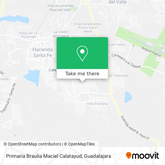 Primaria Braulia Maciel Calatayud map