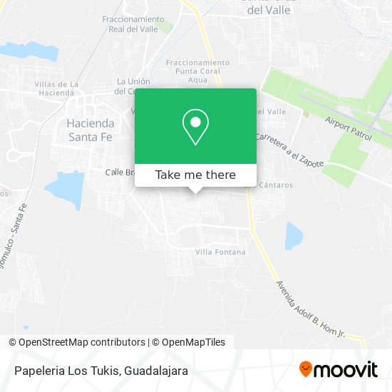 Papeleria Los Tukis map
