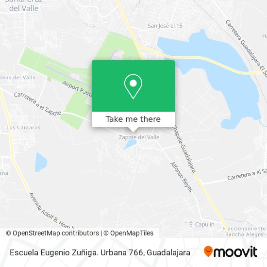 Mapa de Escuela Eugenio Zuñiga. Urbana 766