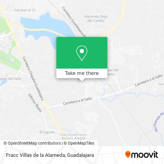 Fracc Villas de la Alameda map