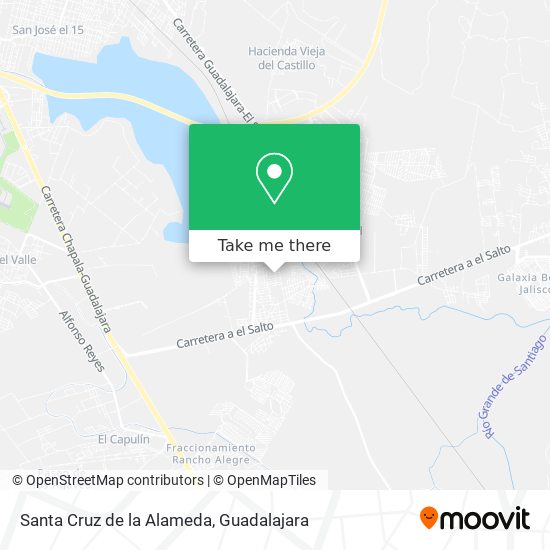 Santa Cruz de la Alameda map