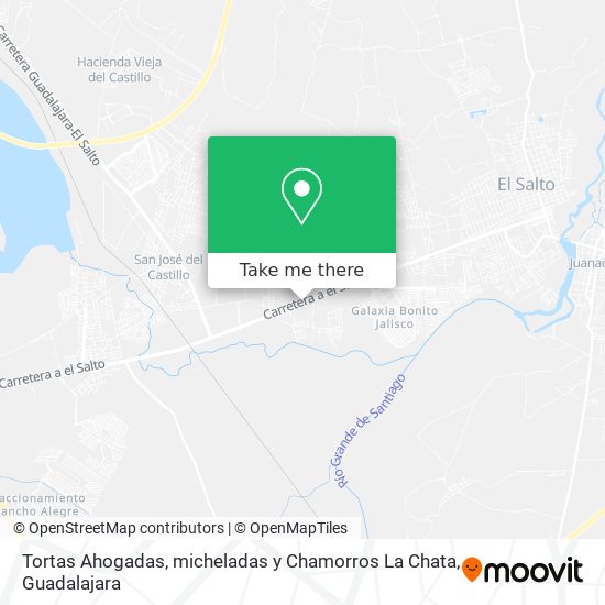 Mapa de Tortas Ahogadas, micheladas y Chamorros La Chata