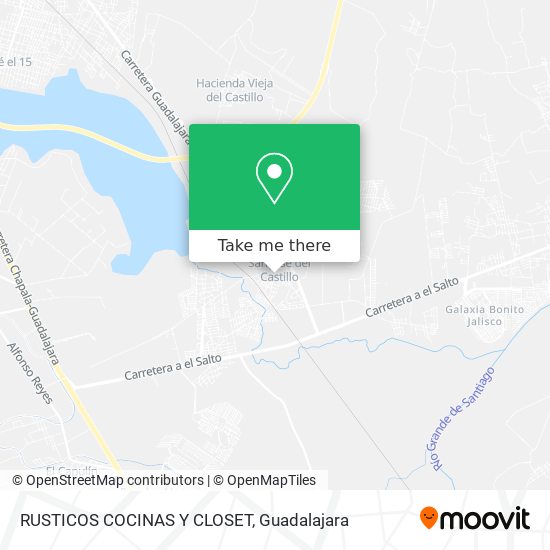 RUSTICOS COCINAS Y CLOSET map