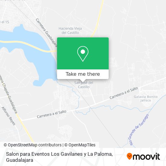 Salon para Eventos Los Gavilanes y La Paloma map