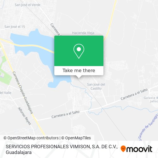Mapa de SERVICIOS PROFESIONALES VIMISON, S.A. DE C.V.