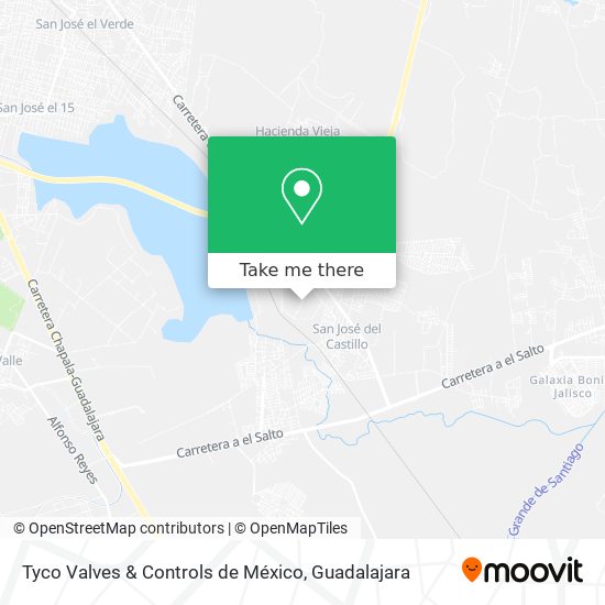 Mapa de Tyco Valves & Controls de México