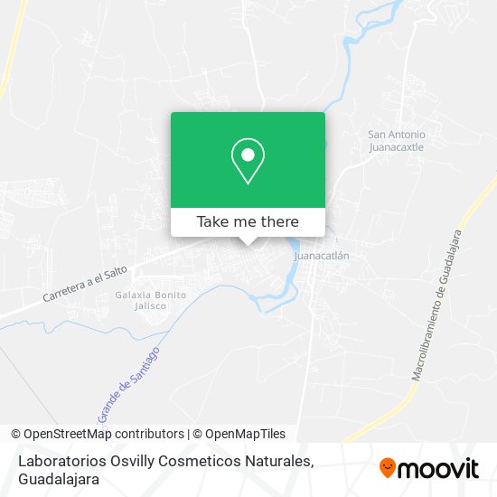 Mapa de Laboratorios Osvilly Cosmeticos Naturales
