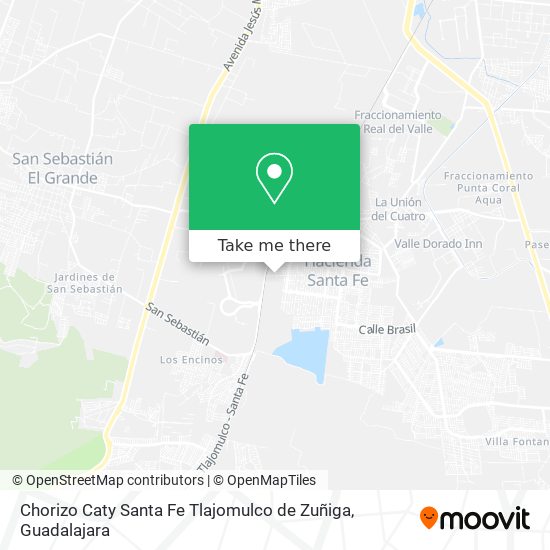 Chorizo Caty Santa Fe Tlajomulco de Zuñiga map