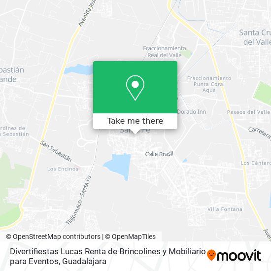 Divertifiestas Lucas Renta de Brincolines y Mobiliario para Eventos map