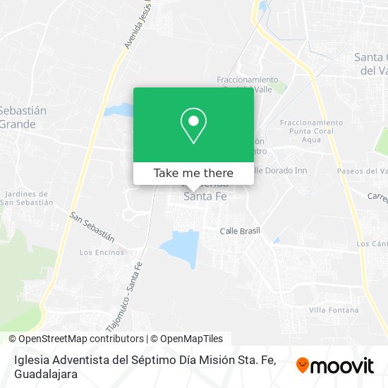 Mapa de Iglesia Adventista del Séptimo Día Misión Sta. Fe